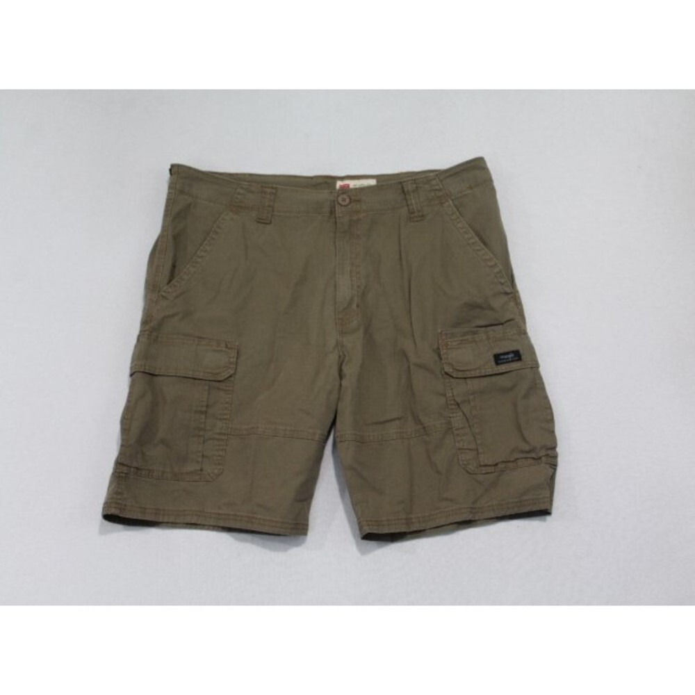 Wrangler Men Brown Cargo Shorts Relaxed Fit Size 38